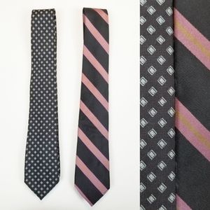 2 Original Penguin 100% silk tied